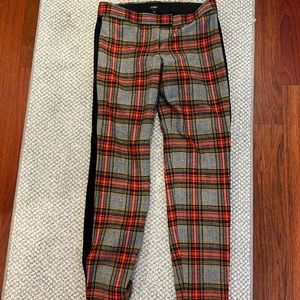 JCREW size 0 mid rise tartan plaid pant; lightly worn